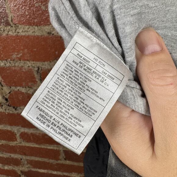 Nike Track Pants Mens XL Black White Side Stripe Lined Warm Up Athletic Swoosh - Picture 3 of 6